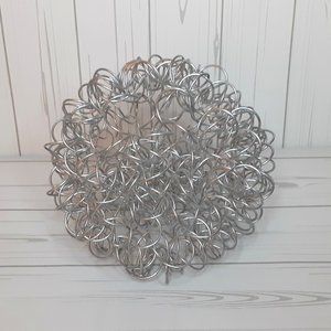 Swirly Metal Round Sculpture